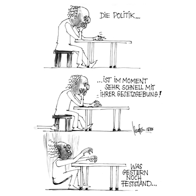 Karikatur Die Politik